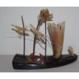 Vintage shellfish theme sculpture