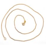 9ct yellow gold curb chain necklace