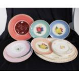 Six pieces Susie Cooper Crown Works tableware