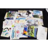 Quantity of Australian first day issue postcards
