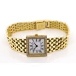 Tiffany & Co 14ct gold and diamond set watch