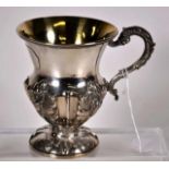 Victorian sterling silver handled cup