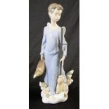 Lladro figure of a angel boy with brush