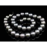 Tahitian "silver" pearl necklace