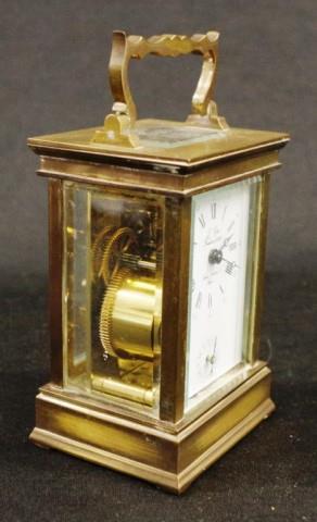 Good French L'Epee brass cased carriage clock - Image 4 of 5