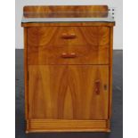 Art deco walnut cabinet