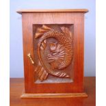 Vintage carved wood cabinet