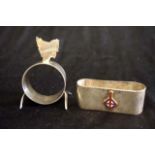Vintage silver plate Tasmania souvenir napkin ring