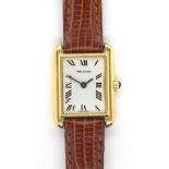 Jaeger LeCoultre 18ct yellow gold tank watch