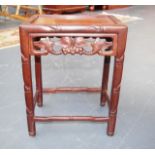 Chinese carved small occasional table