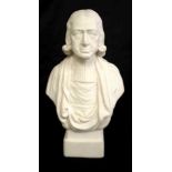 Victorian moulded ceramic bust of John Wesley