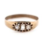 Antique diamond and gold ring