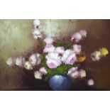 Robert Bruce Cox 1934-2001 "still life roses"