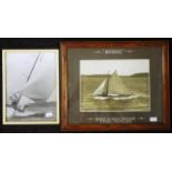 Vintage photograph yacht 'Oenone'