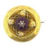 Victorian gold brooch