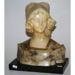 Victorian marble bust of a lady
