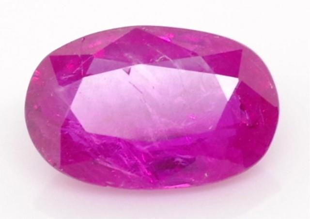 Loose natural 1.03ct ruby with certificate