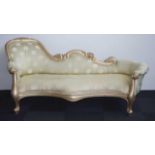 Rococo style chaise longue