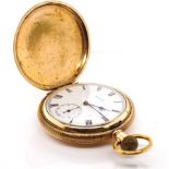 Elgin gold plated hunter pocket watch