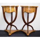 Pair of Biedermeier style side tables