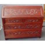 Chinese hardwood bureau desk