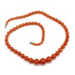 Graduated Nanhong beaded necklace