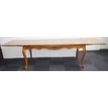 French Louis XV style drawer leaf extension table