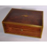 Antique brass bound humidor