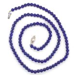 Lapis beaded necklace