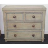 19th century English pine chest of drawers