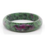 A large ruby in Zoisite bangle