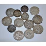 Quantity of Australian George V silver coins