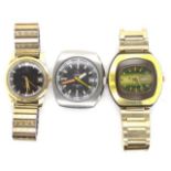 Three vintage mechanical watches