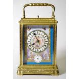 French brass striking & repeater carriage clock