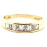 9ct gold and diamond ring