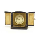 Vintage brass cased travelling clock