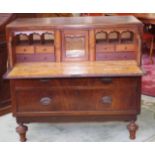 19th century mahogany secretaire chest