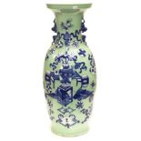 Chinese blue& white ceramic floor vase