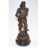 Antique French ' Le Roi Jean'' spelter figure