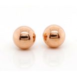 9ct rose gold studs