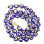 Cloisonne beaded necklace