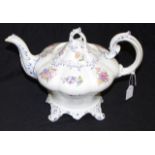 Victorian Coalport ceramic teapot