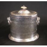 Vintage silver plate biscuit barrel