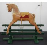 Mid 20th century timber rocking horse