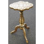 Oriental Mother of Pearl inlaid wine table