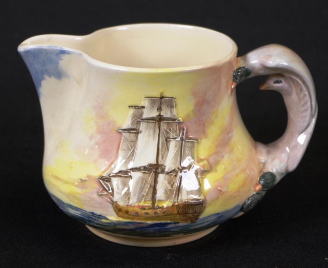 Doulton fourteen piece 'Famous Ships' part tea set - Image 6 of 9