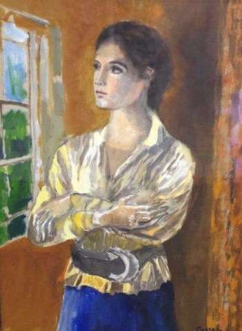 Judy Cassab (1920-2015) 'Looking Out the Window'