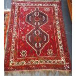 Hand made Middle Eastern wool rug