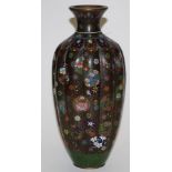 Good vintage Japanese cloisonne vase