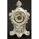 German porcelain bedroom clock